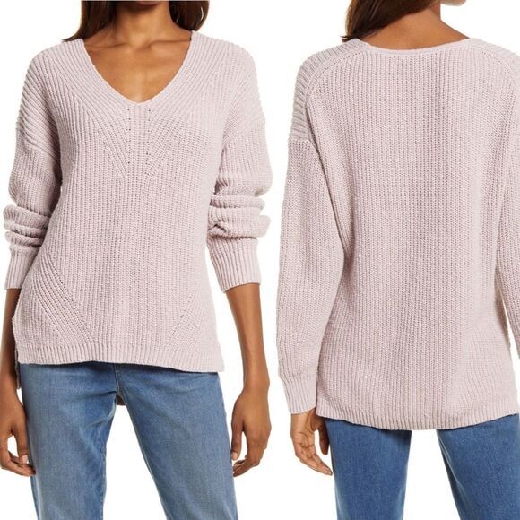 Madewell Ridgeton Sweater‎ Medium Pale Lilac - Picture 1 of 8
